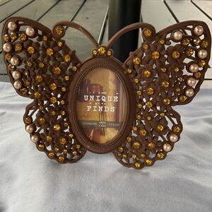 Unique Finds Metal Butterfly Picture Frame